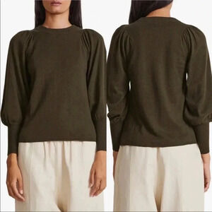 Apiece Apart taupe brown wool silk blend sweater
